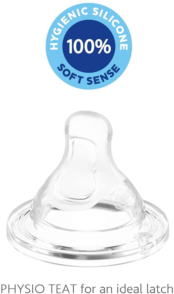 Chicco – Physio Teat Silicone 6m+ Food Flow 2Pcs