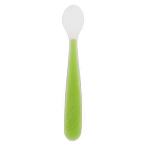 Chicco - Soft Silicone Spoon 6m+ - Green