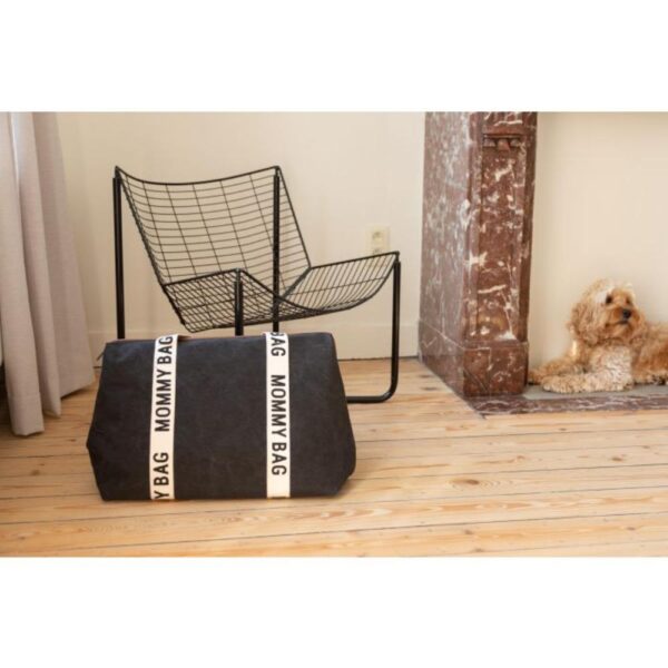 Childhome – Mommy Bag Signature Canvas – Black