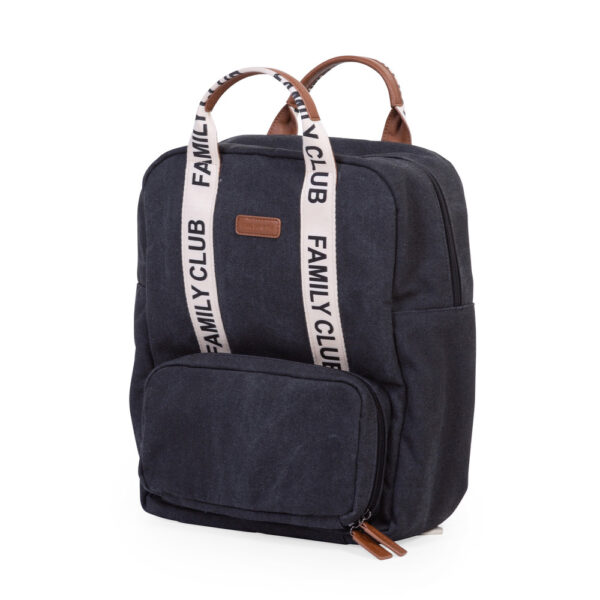 Childhome – Signature Canvas Family Club Backpack – Black