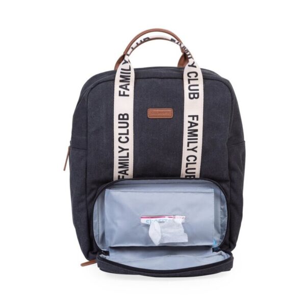 Childhome – Signature Canvas Family Club Backpack – Black