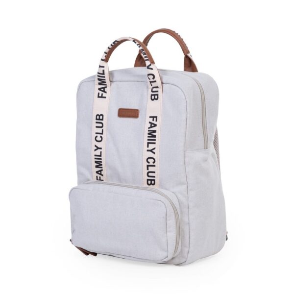 Childhome – Signature Canvas Family Club Backpack – Off White