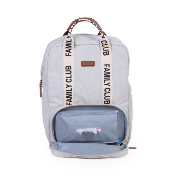 Childhome – Signature Canvas Family Club Backpack – Off White