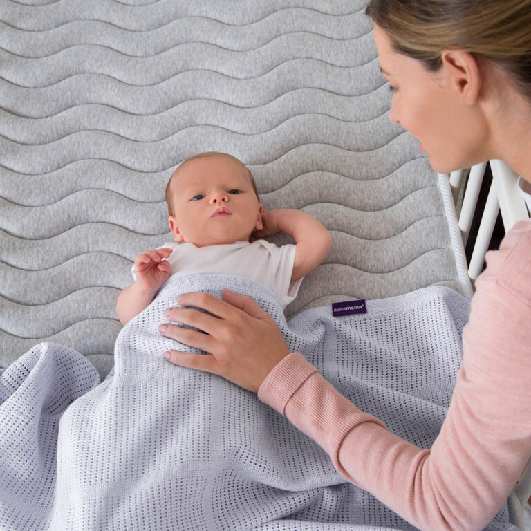 Clevamama - Cellular Blanket 80 x 100 cm - Blue