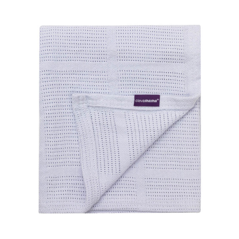 Clevamama - Cellular Blanket 80 x 100 cm - Blue