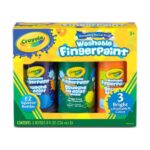 Crayola – 3 Ct. 8-Oz. Washable Fingerpaint, Bright Colors