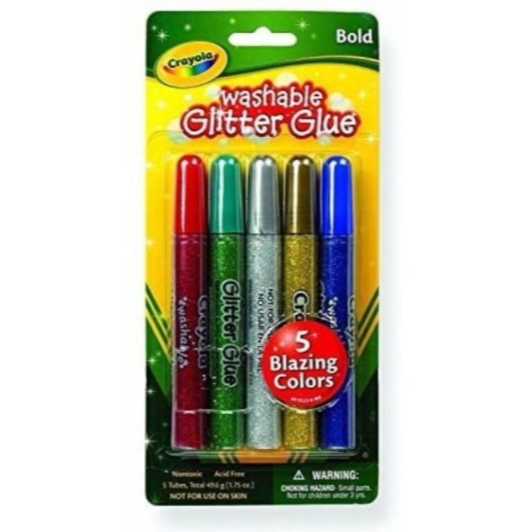 Crayola - 5 Ct. Washable Glitter Glue Bold Blazes