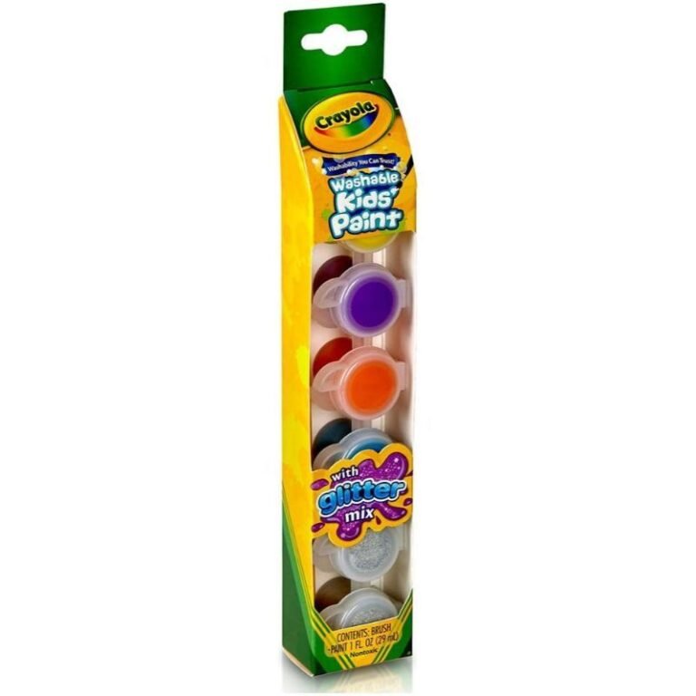 Crayola - 6 Ct. Washable Kids Paint Pots Glitter Effects
