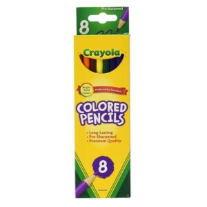 Crayola – 8 Colored Pencils Long