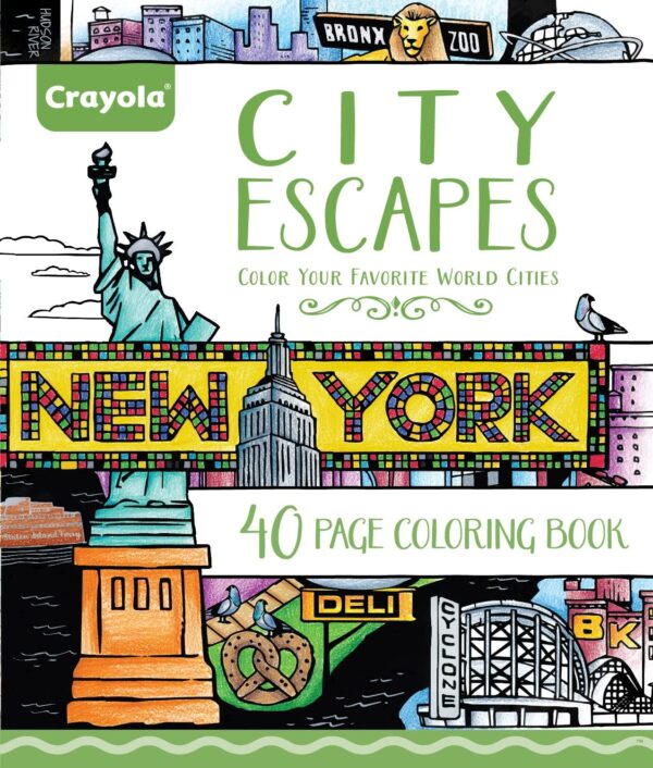 Crayola – Adult Coloring, City Escapes Coloring Books