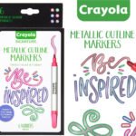 Crayola – Signature Metallic Outline Paint Markers, 6 Count