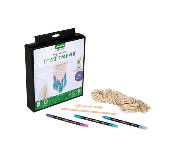 Crayola – Signature Ombre Macrame Wall Hanging Kit