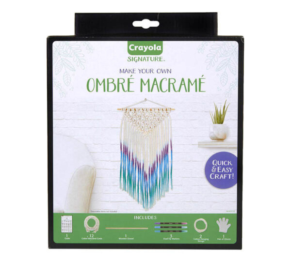 Crayola – Signature Ombre Macrame Wall Hanging Kit