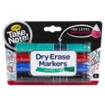 Crayola – Take Note Colored Dry Erase Markers 4 Count