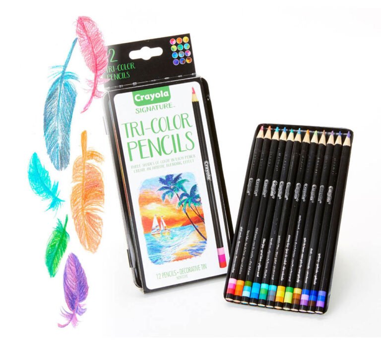 Crayola - Tri-Shade Colored Pencils With Decorative Tin 12 Count