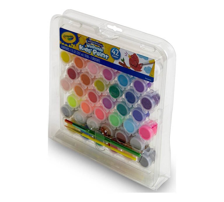 Crayola - Washable Kids Paint Pots Set, 42 Count