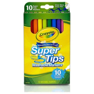 Crayola – Washable Super Tips Markers Pack Of 10