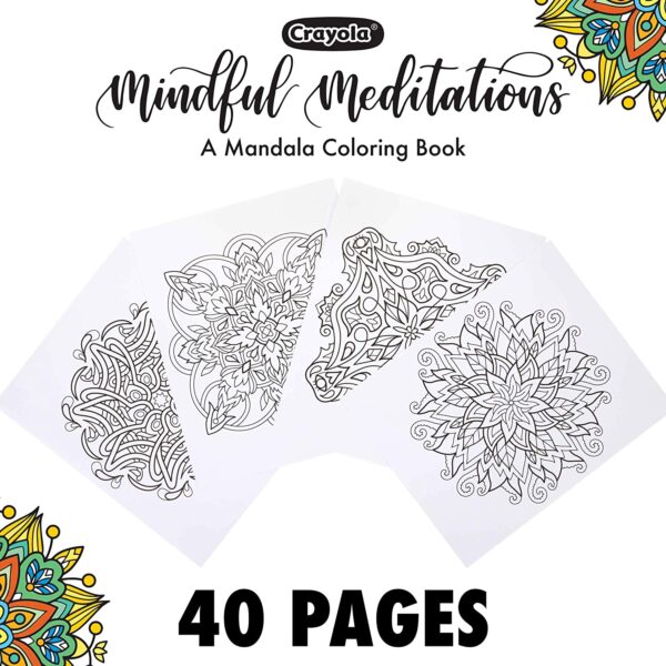 Crayola – 40-Page Coloring Book, Mindful Meditations