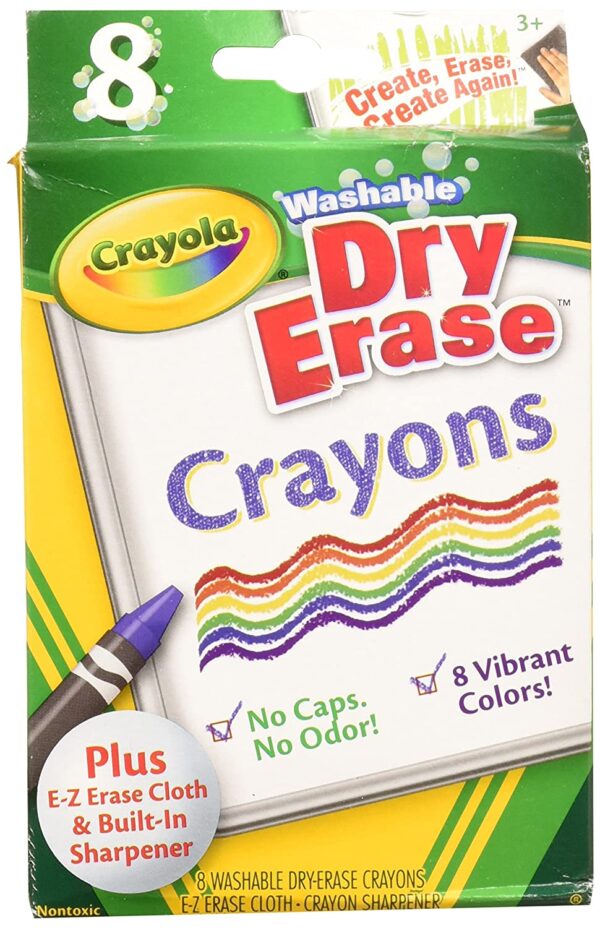 Crayola – 8 Ct. Dry-Erase Crayons, Large Size