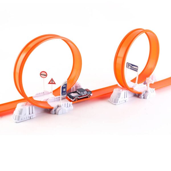 D-Power – Ejection Track Set & Colour Changing Car – 62pc Set