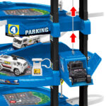 D-Power – Multi Level Lift Parking Set – Police Station, 82pc Set