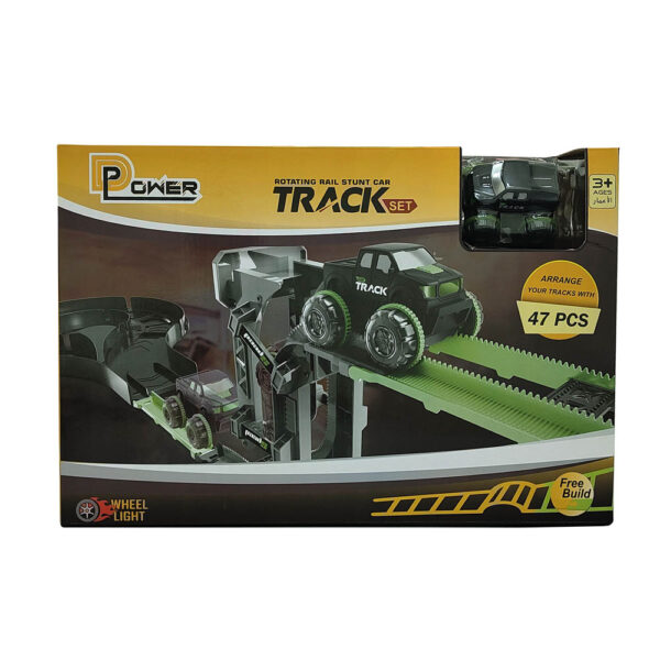 D-Power – Vertical Climb Stunt Car Track – 47pc Set