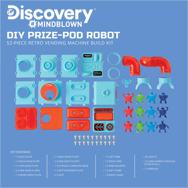 Discovery – Mindblown Stem Diy Prize – Pod Robot Kit – 52pcs