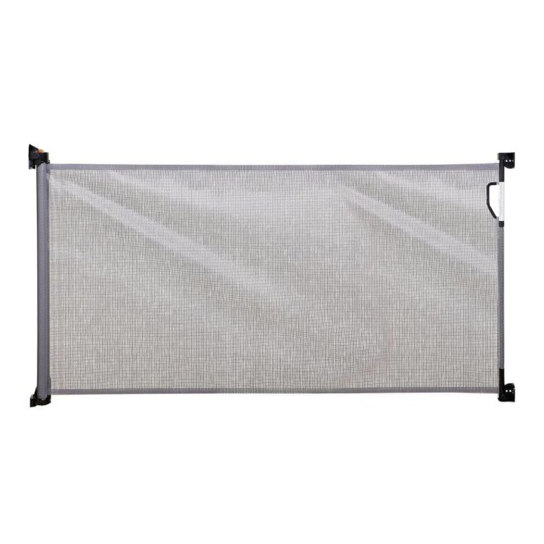 Dreambaby - Retractable Baby Safety Gate, Extra Wide & Tall Mesh Gate - Black