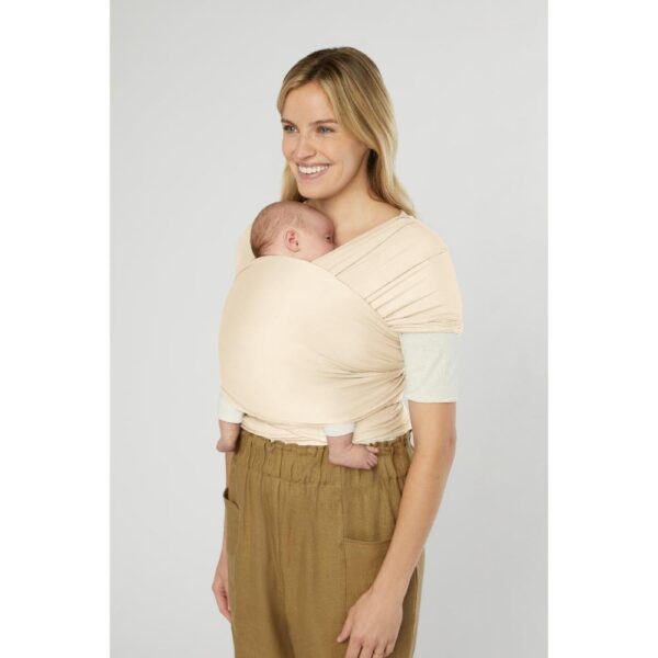 Ergobaby – Aura Sustainably Sourced Knit Baby Wrap – Cream