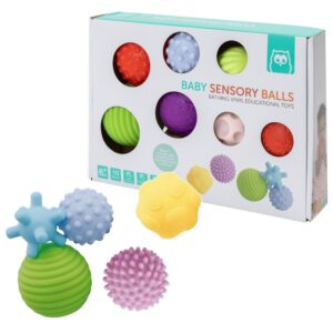 Eurekakids – Baby Sensory Textured Balls Set, 10pcs – 0M+