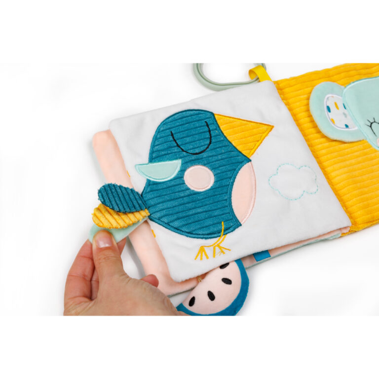 Eurekakids - Cucu Sensory Baby Book with Hanging Ring – 0M+