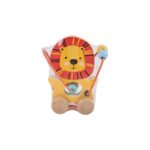 Eurekakids – Mini Looping Lion Wooden Push & Pull Toy – 12M+