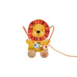 Eurekakids – Mini Looping Lion Wooden Push & Pull Toy – 12M+