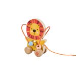 Eurekakids – Mini Looping Lion Wooden Push & Pull Toy – 12M+