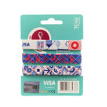 Fifa World Cup – Fabric Fashionable Qatar 2022 World Cup Doodlz Nylon Bracelet – USA