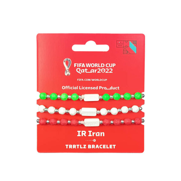 Fifa World Cup – Fabric Fashionable Qatar 2022 World Cup Nylon Bracelet – Iran