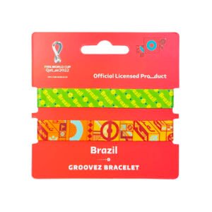 Fifa World Cup - Fabric Fashionable Qatar 2022 World Cup Nylon Wrist Band - Brazil