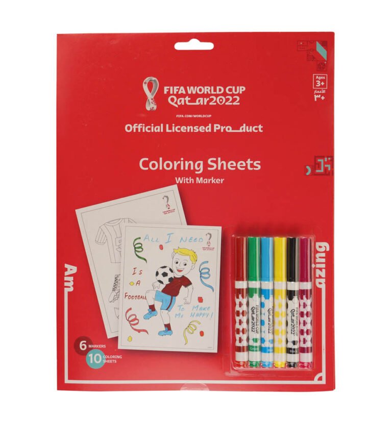 Fifa World Cup - Football Soccer Colouring and Activity Book With Markers