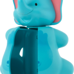 Flipper – Elephant Toothbrush Holder for Kids – Suction Cup, One-Touch, Hygienic & Travel-Friendly, 3Y+