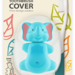 Flipper – Elephant Toothbrush Holder for Kids – Suction Cup, One-Touch, Hygienic & Travel-Friendly, 3Y+