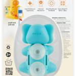 Flipper – Elephant Toothbrush Holder for Kids – Suction Cup, One-Touch, Hygienic & Travel-Friendly, 3Y+