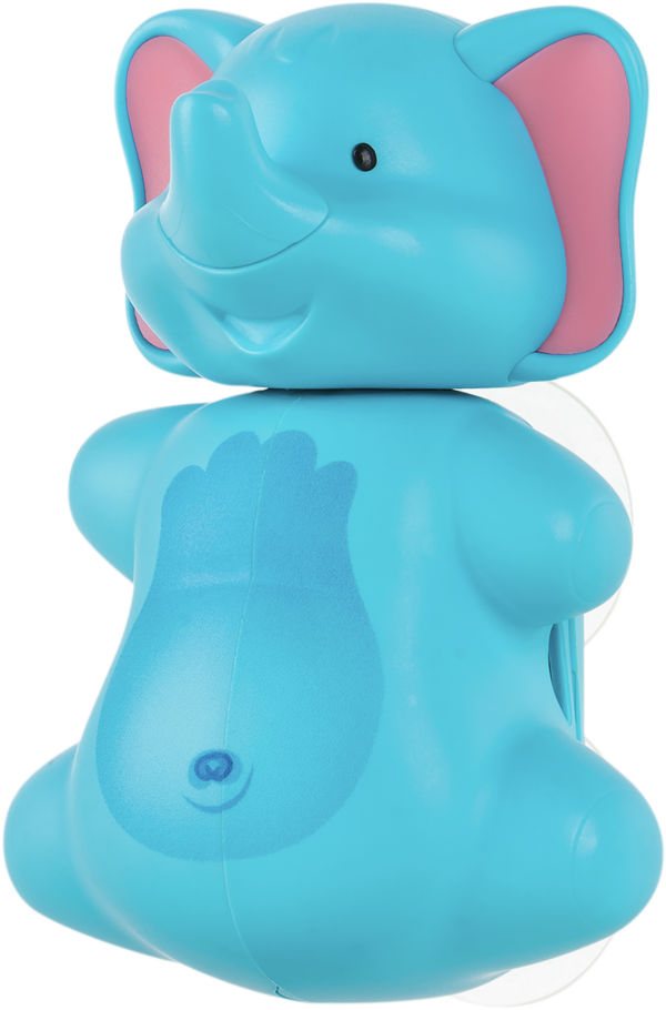 Flipper – Elephant Toothbrush Holder for Kids – Suction Cup, One-Touch, Hygienic & Travel-Friendly, 3Y+
