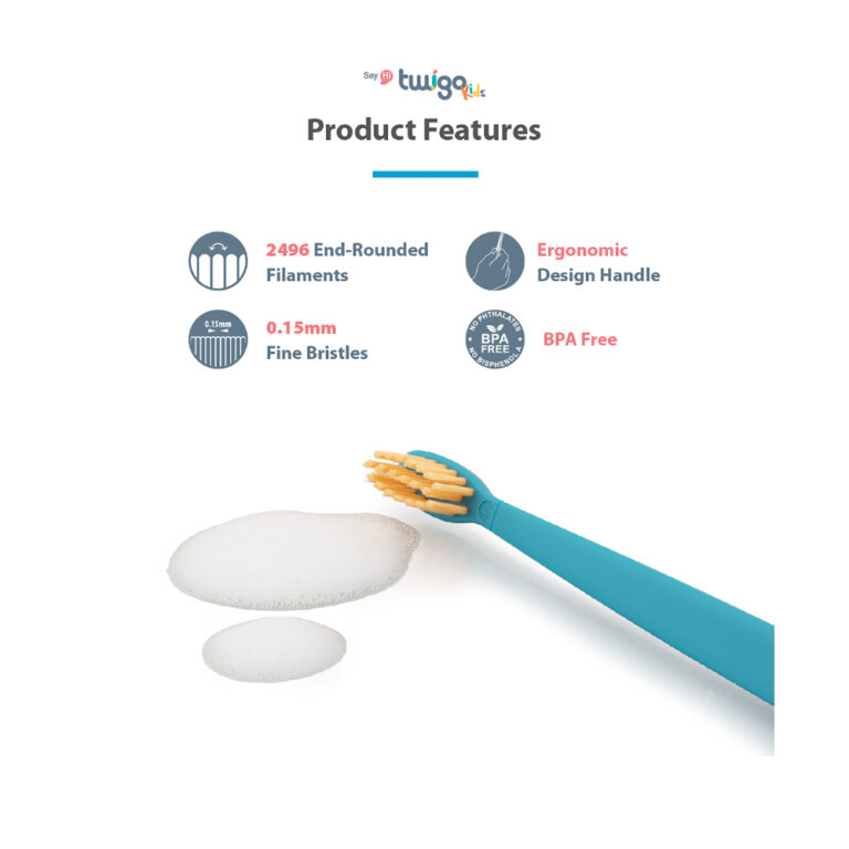 Flipper - Penguin Oral Hygiene Set with Toothbrush & Holder (3Y+)