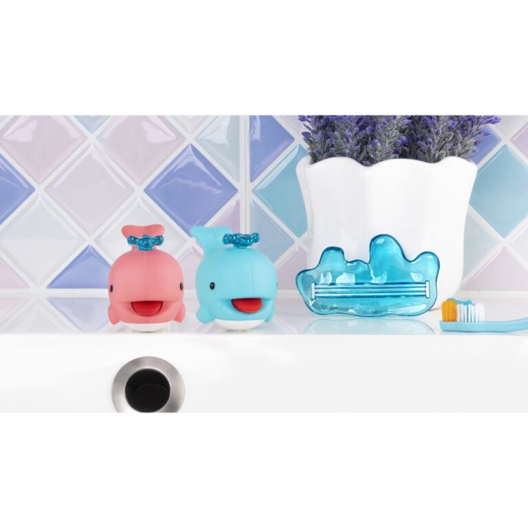 Flipper - Whale Pink Toothpaste Squirter for Kids (3Y+) – Easy Toothpaste Dispenser