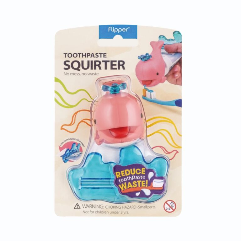 Flipper - Whale Pink Toothpaste Squirter for Kids (3Y+) – Easy Toothpaste Dispenser