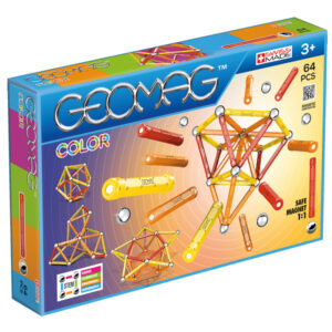 Geomag – Glow Color Magnetic Building Construction Toys, 3 years + – 64 pcs