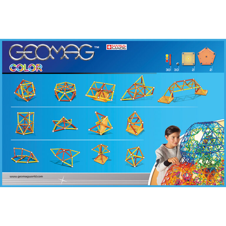 Geomag - Glow Color Magnetic Building Construction Toys, 3 years + - 64 pcs