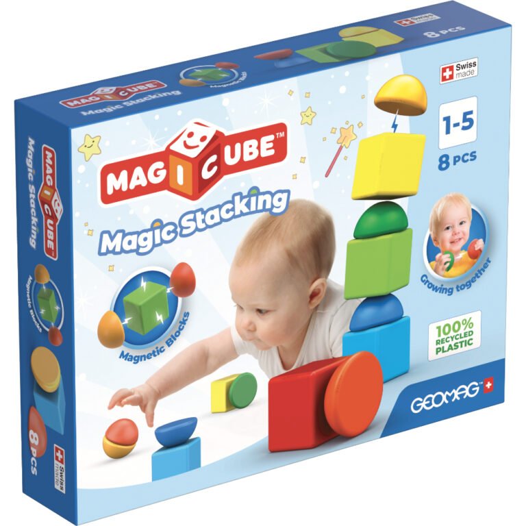 Geomag - Magicube Blocks Stacking Magnetic Building Toys 8pcs, 1yr+