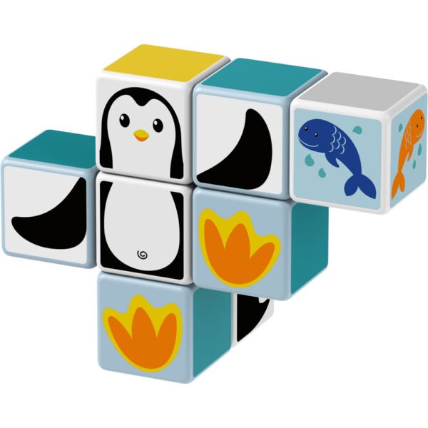Geomag Magicube Polar Sea Animals 10pcs – Magnetic STEM Building Set for Toddlers (18M+)