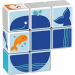 Geomag Magicube Polar Sea Animals 10pcs – Magnetic STEM Building Set for Toddlers (18M+)